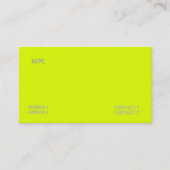 vaste kleur voor chartreuse gele visitekaartje (Voorkant)