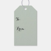 Vaste kleuren Honeydew Cadeaulabel (Voorkant)