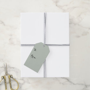Vaste kleuren Honeydew Cadeaulabel