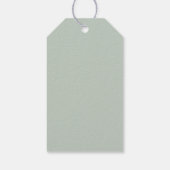 Vaste kleuren Honeydew Cadeaulabel (Achterkant)