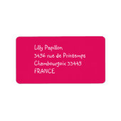 vaste kleurframbose etiket (Voorkant)