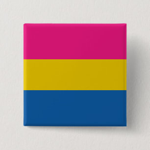 Vaste Pansexual Pride Flag Vierkante Button 5,1 Cm