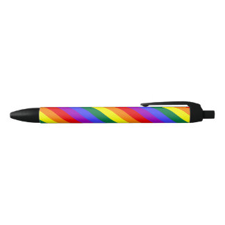 Vaste regenboogstrip D Zwarte Inkt Pen