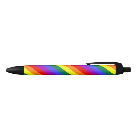 Vaste regenboogstrip D Zwarte Inkt Pen (Bovenkant)