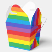 Vaste regenboogstrips bedankdoosjes (Geopend)