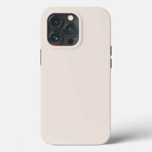 Vaste roombeige ivoor Case-Mate iPhone case (Achterkant)