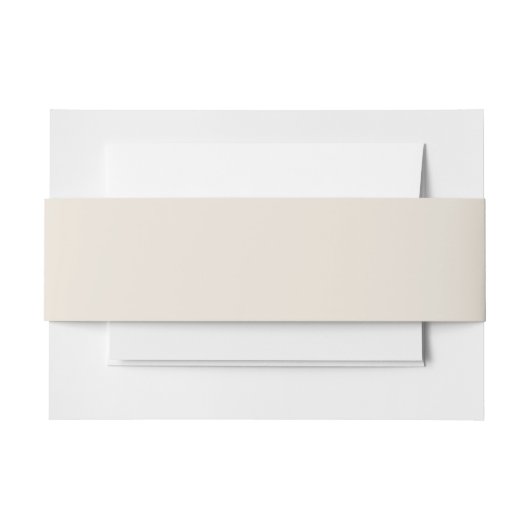 Vaste roombeige ivoor uitnodigingen wikkel (Voorkant Voorbeeld)