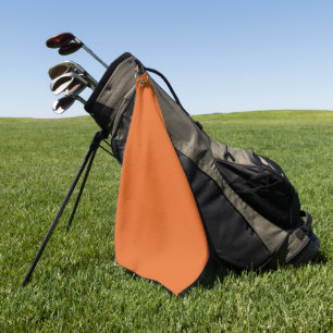 Vaste sinaasappel golfhanddoek