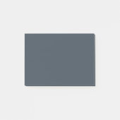 Vaste steenkoolkleur post-it® notes (Voorkant)