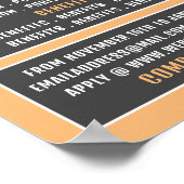 Vaste tekst, vacature Recruitment Adverteren Poster (Hoek)