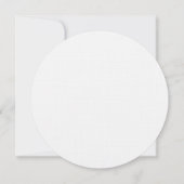 Vaste uitnodiging, formaat: 5,25 x 5,25 inch, papi kaart (Achterkant)