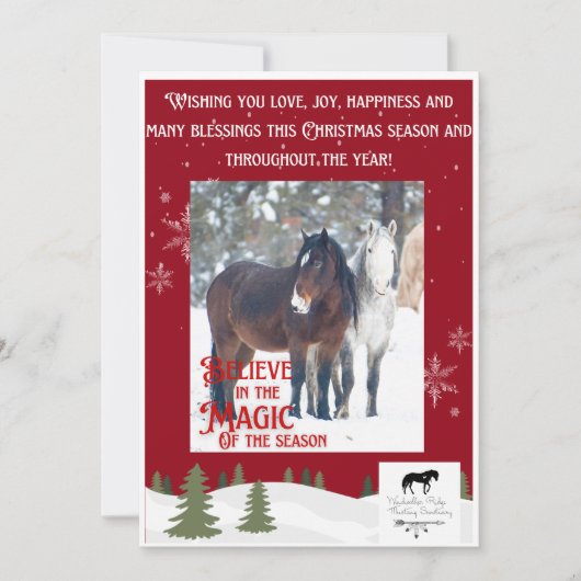 Vaste vakantiekaart bedankkaart (Voorkant)