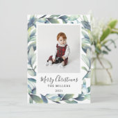 Vaste vakantiekaart feestdagenkaart (Staand voorkant)