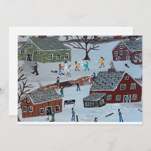 Vaste vakantiekaart feestdagenkaart (Voorkant / Achterkant)