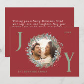 Vaste vakantiekaart feestdagenkaart (Voorkant / Achterkant)