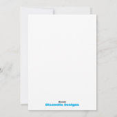 Vaste vakantiekaart feestdagenkaart (Achterkant)