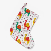 Vaste vormgeving camelpatroon kleine kerstsok (Voorkant (Hangend))
