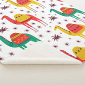 Vaste vormgeving camelpatroon sherpa deken (3/4)