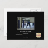 vastgelopen deur briefkaart (Voorkant / Achterkant)