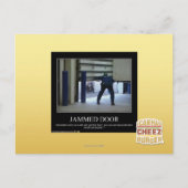 vastgelopen deur briefkaart (Voorkant)