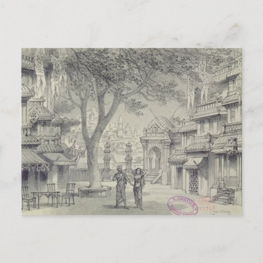 Vastgesteld Ontwerp voor Akte II van de opera Briefkaart (Voorkant)