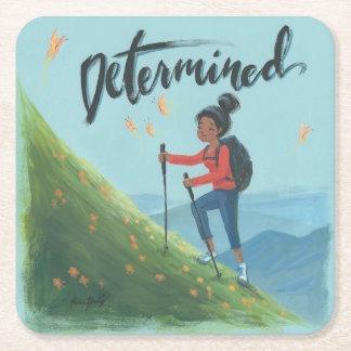 Vastgesteld! Vierkante Kartonnen Onderzetter