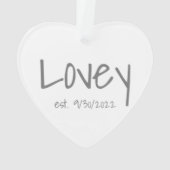 Vastgestelde datum Acrylversiering Ornament (achterkant)