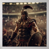 Vastgestelde secutor Gladiator Poster - Battle-Wor (Voorkant)
