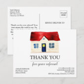 Vastgoed Bedankt voor de verwijzing Briefkaart (Voorkant / Achterkant)