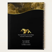 Vastgoed. Bouw. Blauw Zilver Planner (Achterkant)