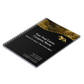Vastgoed. Bouw. Zwart Goud Notitieboek (Linkerzijde)
