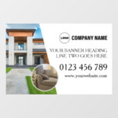 Vastgoed Custom Window Cling Raamsticker (Vel)