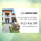 Vastgoed Custom Window Cling Raamsticker (Vel 3)