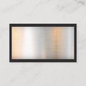 Vastgoed Dak Logo | Metallic geborsteld Visitekaartje (Achterkant)