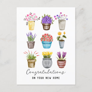 Vastgoed Felicitaties met uw nieuwe huis Chic Briefkaart