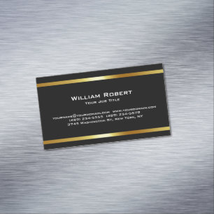 Vastgoed Golden House Logo Modern Realtor Magnetisch Visitekaartje