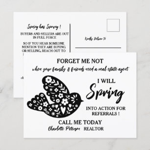 Vastgoed Lentereferentie Farming Marketing Briefkaart