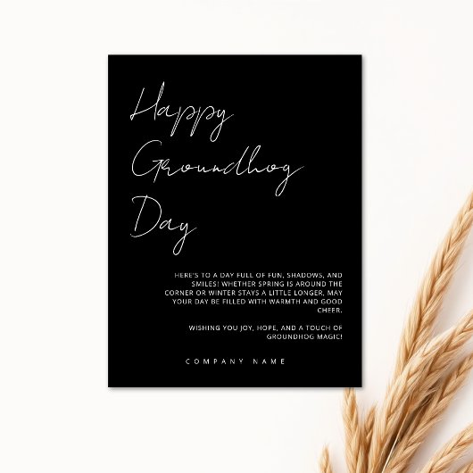 Vastgoed Marketing Client Happy Groundhog Day Briefkaart