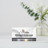 Vastgoed Metallic Trim | Professioneel Visitekaartje (Staand voorkant)