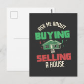 Vastgoed - Vraag het mij Briefkaart (Voorkant / Achterkant)