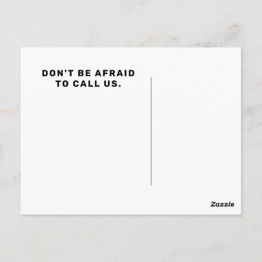 Vastgoedagentschap Briefkaart (Achterkant)