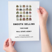 Vastgoedagentschap Flyer (Hand)