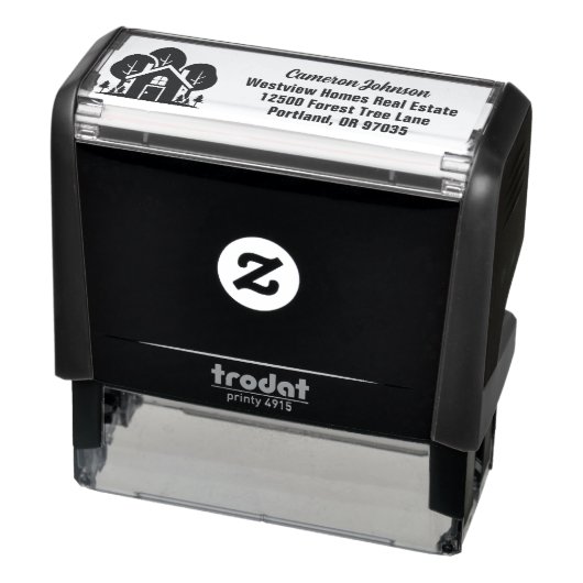 Vastgoedbedrijf Forest House Retouradres Zelfinktende Stempel (Product)