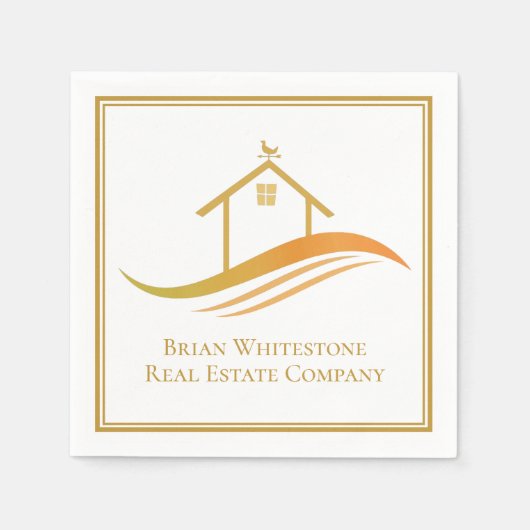 Vastgoedbedrijf Gold Open House  Servet (Voorkant)