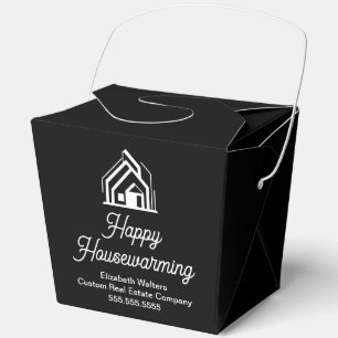 Vastgoedbedrijf Housewarming Zwarte Fortune Bedankdoosjes