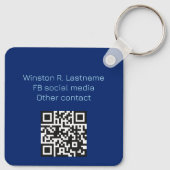 Vastgoedfotograaf QR Code Sleutelhanger (Achterkant)