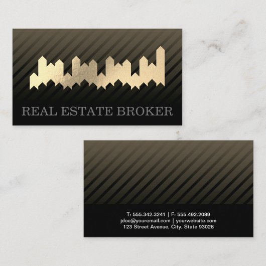 Vastgoedinvesteerder Visitekaartje (Voorkant / Achterkant)