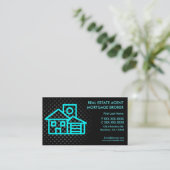 Vastgoedmakelaar hypotheek aangepaste visitekaartj visitekaartje (Staand voorkant)