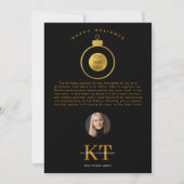 Vastgoedmakelaar makelaar Logo Christmas Feestdage Bedankkaart (Voorkant)