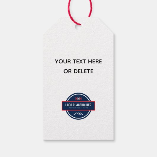 Vastgoedmakelaar Treat Cadeaulabel (Achterkant)